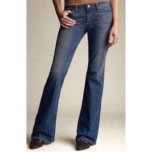 🌻 Paige | Creased Laurel Canyon Flare Jeans